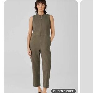 Eileen Fisher Cotton Hemp Stretch Jumpsuit Size XXS‎